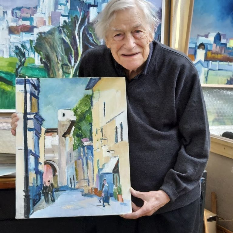 Anthony Harris in his studio 2022